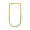 Thumbnail Image 0 of Diamond Curb Chain Necklace 1-1/5 ct tw Round 10K Yellow Gold