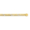 Thumbnail Image 1 of Diamond Curb Chain Necklace 1-1/5 ct tw Round 10K Yellow Gold