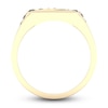 Thumbnail Image 2 of Men's Black Diamond Ring 1/3 ct tw Round 10K Yellow Gold
