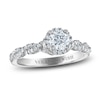 Thumbnail Image 0 of Vera Wang WISH Diamond Engagement Ring 3/4 ct tw Round 14K White Gold