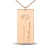 Thumbnail Image 0 of Personalized High-Polish Rectangle Necklace 14K Rose Gold 18"