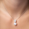 Thumbnail Image 1 of Yoko London South Sea Cultured Pearl Necklace 1/3 ct tw Diamonds 18K White Gold 16"