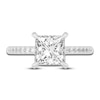 Thumbnail Image 2 of Lab-Created Diamond Engagement Ring 2-1/4 ct tw Princess/Round 14K White Gold