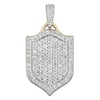 Thumbnail Image 0 of Men's Diamond Shield Charm 1-1/3 ct tw 10K Yellow Gold