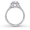 Thumbnail Image 1 of Previously Owned Neil Lane Diamond Engagement Ring 1-1/2 ct tw Princess & Round-cut 14K White Gold