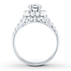Thumbnail Image 1 of Previously Owned Diamond Engagement Ring Setting 3/4 ct tw Round 14K White Gold