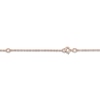 Thumbnail Image 1 of Personalized High-Polish Flower Necklace Diamond Accent 14K Rose Gold 18"