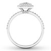 Thumbnail Image 1 of Diamond Engagement Ring 5/8 ct tw Emerald-cut 14K White Gold