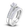 Thumbnail Image 1 of Diamond Bridal Set 1-1/2 ct tw Princess 14K White Gold