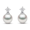 Thumbnail Image 0 of Yoko London Akoya Cultured Pearl Dangle Earrings 1/5 ct tw Diamonds 18K White Gold