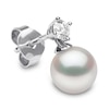 Thumbnail Image 2 of Yoko London Akoya Cultured Pearl Dangle Earrings 1/5 ct tw Diamonds 18K White Gold