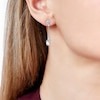Thumbnail Image 3 of Yoko London White Freshwater Cultured Pearl Dangle Earrings 1/8 ct tw Diamonds 18K White Gold