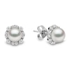 Thumbnail Image 2 of Yoko London Freshwater Cultured Pearl Stud Earrings 1/4 ct tw Diamonds 18K White Gold