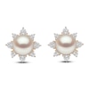 Thumbnail Image 0 of Yoko London Freshwater Cultured Pearl Stud Earrings 1/3 ct tw Diamonds 18K Yellow Gold