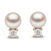 Thumbnail Image 0 of Yoko London Freshwater Cultured Pearl Earrings 1/20 ct tw Diamonds 18K Yellow Gold
