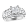 Thumbnail Image 0 of Diamond Engagement Ring 2-5/8 ct tw Princess/Round 14K White Gold