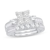 Thumbnail Image 0 of Diamond Bridal Set 1-1/2 ct tw Round/Princess/Baguette 14K White Gold