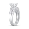 Thumbnail Image 1 of Diamond Bridal Set 1-1/2 ct tw Round/Princess/Baguette 14K White Gold