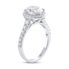 Thumbnail Image 1 of Lab-Created Diamond Engagement Ring 2-3/4 ct tw Oval/Round 14K White Gold