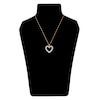 Thumbnail Image 3 of Diamond Heart Necklace 1/2 ct tw Round 14K Yellow Gold 18"