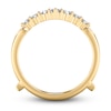 Thumbnail Image 2 of Diamond Chevron Enhancer Ring 1/2 ct tw Round 14K Yellow Gold