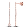 Thumbnail Image 0 of Diamond Linear Earrings 1/5 ct tw Round 14K Rose Gold