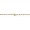 Thumbnail Image 2 of High-Polish Initial Bracelet Diamond Accents 14K Yellow Gold 7.25"