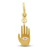 Thumbnail Image 0 of Charm'd by Lulu Frost 10K Yellow Gold White Sapphire Palm of Peace Charm