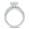 Thumbnail Image 1 of Lab-Created Diamond Engagement Ring 4 ct tw Princess/Round 14K White Gold