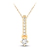 Thumbnail Image 0 of Diamond Pendant Necklace 3/8 ct tw Round 14K Yellow Gold 18"
