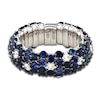 Thumbnail Image 0 of ZYDO Natural Blue Sapphire & Diamond Ring 1/3 ct tw 18K White Gold
