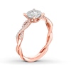 Thumbnail Image 1 of Diamond Promise Ring 3/8 carat tw Round 10K Rose Gold