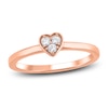 Thumbnail Image 0 of Diamond Stackable Ring 1/10 ct tw Round 10K Rose Gold