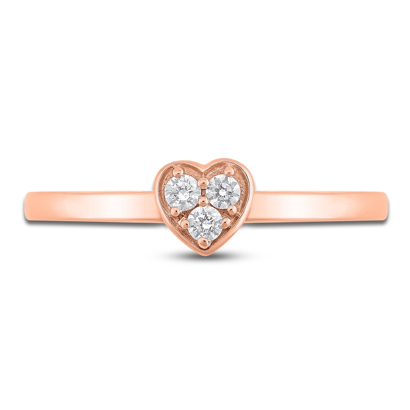 Diamond Stackable Ring 1/10 ct tw Round 10K Rose Gold