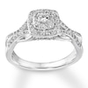 Thumbnail Image 0 of Diamond Promise Ring 1/2 carat tw Round 10K White Gold