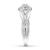Thumbnail Image 2 of Diamond Promise Ring 1/2 carat tw Round 10K White Gold