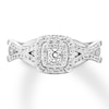 Thumbnail Image 3 of Diamond Promise Ring 1/2 carat tw Round 10K White Gold