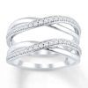 Thumbnail Image 0 of Diamond Enhancer Ring 1/3 ct tw Round-cut 14K White Gold