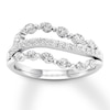 Thumbnail Image 0 of Diamond Ring 3/4 ct tw Marquise/Round 14K White Gold