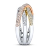 Thumbnail Image 2 of Shy Creation Ring 1/2 ct tw Diamonds 14K Tri-Color Gold SC55002585