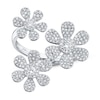 Thumbnail Image 0 of Shy Creation Diamond Flower Ring 5/8 ct tw 14K White Gold SC55007205
