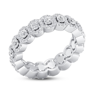 Diamond Eternity Band 1-1/2 ct tw Round 14K White Gold