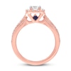 Thumbnail Image 2 of Vera Wang WISH Diamond Engagement Ring 1 ct tw Princess/Round 14K Rose Gold