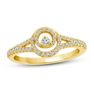 Closer Together Diamond Ring 1/4 ct tw Round 10K Yellow Gold Jared
