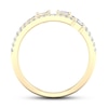 Thumbnail Image 3 of Diamond Ring 1/2 ct tw Round/Baguette 10K Yellow Gold