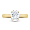 Thumbnail Image 2 of Pnina Tornai Lab-Created Diamond Engagement Ring 2-1/5 ct tw Oval/Round 14K Yellow Gold