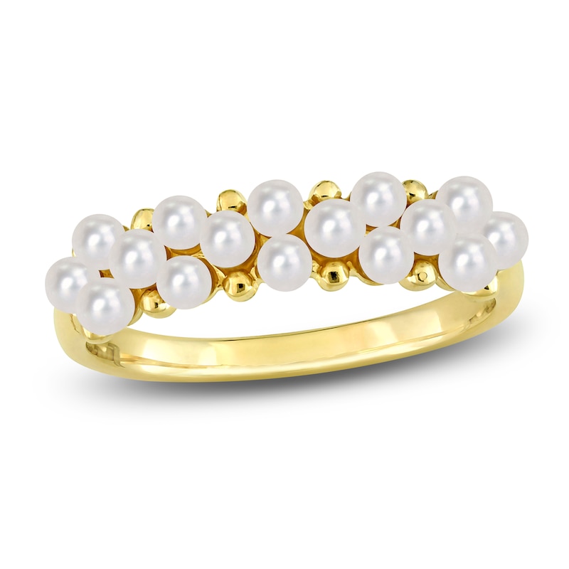 Freshwater Cultured Pearl Seed Ring 14K Yellow Gold