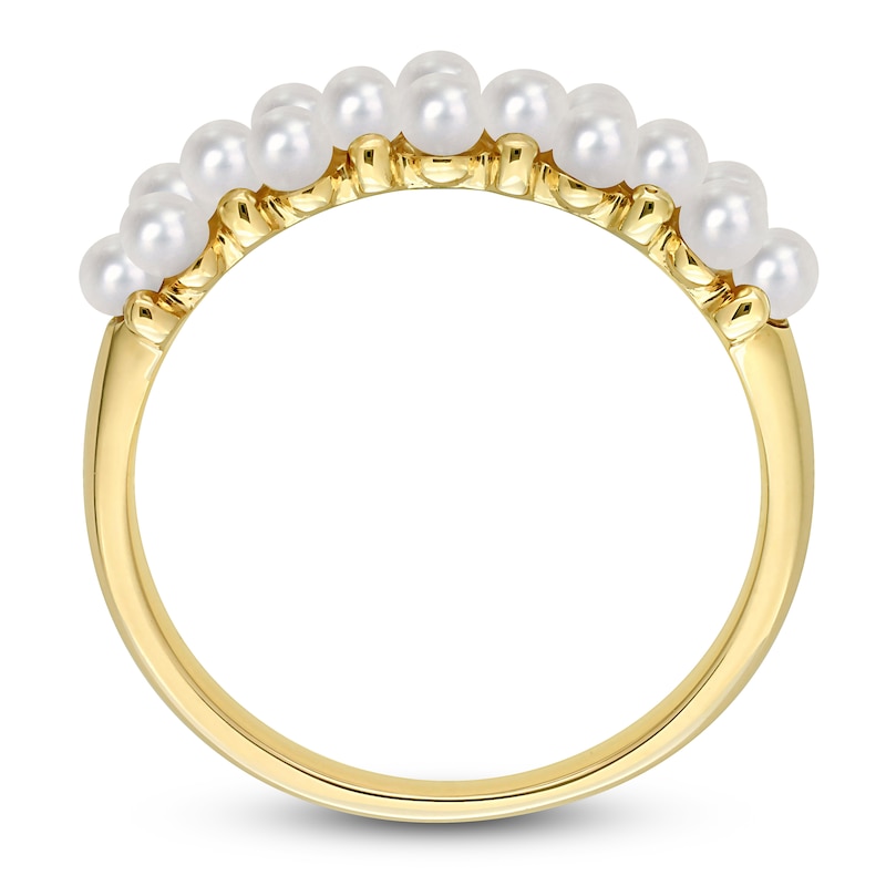 Freshwater Cultured Pearl Seed Ring 14K Yellow Gold