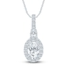 Thumbnail Image 0 of Pnina Tornai Oval & Round Diamond Pendant Necklace 3/4 ct tw 14K White Gold