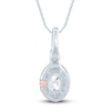 Thumbnail Image 2 of Pnina Tornai Oval & Round Diamond Pendant Necklace 3/4 ct tw 14K White Gold